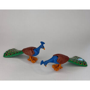 Playmobil 2 Peacocks Bird Figures for Zoo, Farm, Castle, Fairies 3894 Animal